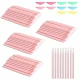 HENGBIRD 400 Stück Wimpernbürste Set mit Wimpernblättchen Wimpernbürstchen und Wimpern Bürste für Wimpernverlängerung & Make-Up, Als Wimpernlifting Zubehör für Kosmetikstudio und Zuhause