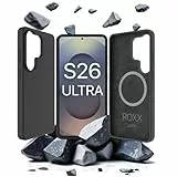 Roxx Hard Case Silikon Hülle | Für Galaxy S26 Ultra | Wie das Original nur Besser | Testsieger | Innenschutz | Displayschutz | Kameraschutz | Für MagSafe