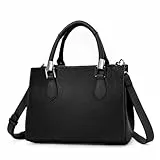 TAN.TOMI Handtasche Damen, Henkeltaschen, PU Leder Crossbody Tote Handtasche Damen Mittelgroß Mehrere Fächer & Reißverschlüsse, Shopper mit Abnehmbar Schulterriemen