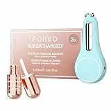 FOREO A Wink n a Smile Set - BEAR 2 eyes & lips Mikrostrom Gesichtsmassagegerät elektrisch + FOREO SUPERCHARGED Eye & Lip Contour Booster Serum 3 × 3,5 ml - Gegen Augenringe & als Lippenplumper
