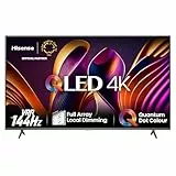 Hisense 55E7NQ Pro 139 cm (55 Zoll) Fernseher, 4K UHD, QLED, Smart TV, Total HDR, Dolby Vision IQ Atmos, 144Hz (VRR), HDMI 2.1, Game Mode PRO, Triple Tuner, Alexa Built-In, Dunkelgrau, [2024]