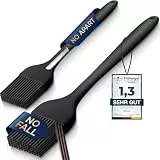 LINKWAY Silikonpinsel 2er Set - Backpinsel Silikon & Küchenpinsel - BPA-frei & Hitzebeständig - Kochpinsel zum Backen, Grillen und Marinieren (Groß & Klein)