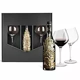 El Matador Del Mar Wein-Geschenk mit 2 Wertmann Rotwein-Gläsern Syrah für Jachtbesitzer, Kapitän und normale Menschen