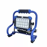 as - Schwabe Slimline Pro LED Baustrahler 20W, 2600 Lumen - mit OSRAM Chip - 360° stufenlos schwenkbar - 50.000h Lebensdauer - IP65 Gehäuse - Schutzgitter - Kabel 2 m - Arbeitslicht IP44, 46430