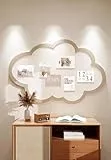Wolkenkorktafel, Wandmontage, niedliche Wanddekoration, Filz, Pinnwand, selbstklebende Kork-Memoboards mit Reißzwecken, faltbare dekorative Anzeigetafeln (Beige)