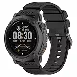 SUGARJAR Silikon Uhrenarmband Kompatibel mit Coros Apex 4 46mm/Nomad, 24mm Armband für Garmin Venu X1/Ticwatch Atlas/Ticwatch pro 5/pro5 Enduro/iTOUCH AIR3 Atmungsaktive Ersatzarmband Herren
