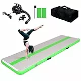 Tuxedo Sailor Air Track Matte 3M/4M Inflatable Tumbling Mat, 10 cm Thick Gymnastics Mat, Training Mat, Air Mat with Electric Air Pump, Gym Mat for Gymnastics, Yoga, Tumbling, Cheerleading