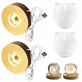 WIYETY Sphärisch Silikon Form mit Lampenfassung DIY Runde Silikon Form, Basteln Resin Gießform for Kleine Tischlampe, LED Lampe Kugel Epoxidharz Formen für DIY-Projekte