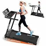 Mobvoi Home Laufband Ultra mit 6% Steigung Intelligente KI 3-in-1 Gehpad 2,5 PS Laufband zum Gehen und Laufen Halterung für Tasse Telefon Laptop Große Lauffläche LED-Display TicSports 120kg 12km/h