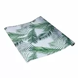 Fensterfolie statisch Vitrostatic Palmenblätter, Sichtschutz Folie, Milchglasfolie, Scheibenfolie, Folie für Duschkabine, Glasdekorfolie, transparent, 45cm x 1,5m, 200µm (Stärke: 0,2mm), Venilia 54332