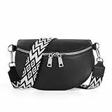 TANTOMI Umhängetasche Damen Bauchtasche Damen, Crossbody Bag Damen Breiter Gurt, Damen-Umhängetaschen Bauchtasche Stylisch, Gürteltasche Damen Elegante