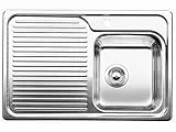 BLANCO CLASSIC 40 S | Edelstahl | Einbauart: Einbau von Oben | Hauptbecken rechts | für 40 cm breite Unterschränke | Widerstandsfähig gegenüber Kratzern