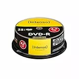 Intenso DVD-R Rohlinge 4,7GB 1x-16x 25er Spindel Cakebox kratzfest
