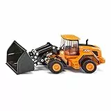 siku 1789, JCB 457 Radlader, 1:87, Metall/Kunststoff, Gelb/Schwarz, Knickgelenk, Bewegliche Schaufel