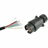 Anschluss Bundle mit Stecker 7-polig für Anhänger und 10m KFZ-Leitung