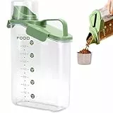 Mumjooyi Dog Food Storage Container 3 L Pet Food Container with Measuring Cup Kitchen Organiser Storage Box Waterproof for Dry Food Rice Flour Cereals Detergent