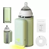 Flaschenwärmer Baby Unterwegs, HOVCEH Tragbarer Flaschenwärmer Baby, 8000mAh Dämmung Portable Bottle Warmer, Drahtloses Mobiler Babyflaschen Wärmer, Schneller Heizung, LCD Display