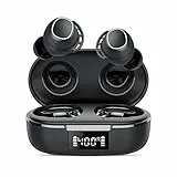 Bluetooth Kopfhörer, Kopfhörer Kabellos Bluetooth 5.3 In Ear Kopfhörer mit 4 ENC Noise Cancelling Mic, Kabellose Kopfhörer Tiefer Bass Wireless Earbuds 60H, IP8 Wasserdicht Ohrhörer LED-Anzeige USB-C
