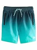 NEXT Jungen Standard Badeshorts mit Farbverlauf Blau 140