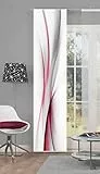 Home Fashion Schiebevorhang, Rot, 245 x 60 cm