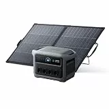 Anker SOLIX C1000 Gen 2 Tragbare Powerstation mit 200W Solarpanel, 2.000W Solargenerator, vollständige Aufladung in 49 Minuten, 1.024Wh LiFePO₄-Akku für Notstrom bei Stromausfällen und Camping