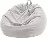 Nobildonna Sitzsackstuhl für Kinder und Erwachsene, nur Bezug (Keine Füllung) für Sofa-Stofftiere, 110 x 89 cm