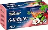 Meßmer 6-Kräuter-Mischung | 25 Teebeutel | Vegan | Glutenfrei | Laktosefrei