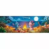Clementoni Puzzle Panorama Disney Stitch 1000 Stücke, Compact Box - Puzzle für Erwachsene 14-99 Jahre, Geschenk für Mann und Frau, Made in Italy, 37061