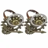 Holibanna Steampunk Damen Ring Mit Zahnrad Design Vintage Schmuckring Im Uhrwerk Stil Aus Metall Kreativer Deko Accessoire Für Alltag Und Events