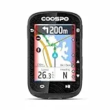 COOSPO Farbtouchscreen GPS Fahrradcomputer CS600, Wireless IPX7 Wasserfestes Fahrrad-GPS-Tachometer mit Bluetooth/ANT+, Hintergrundbeleuchtung & Routennavigation, unterstützt Fahrradradar & 36H