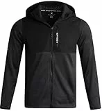 Spyder Herren-Fleecejacke – Performance-Pullover mit durchgehendem Reißverschluss für Herren – Outdoor-Wandern, Workout, leichte Herren-Jacken, Schwarz, XL
