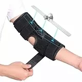 Ulnaris Ellenbogen Schiene, Kubitaltunnelsyndrom Bandage zur Ruhigstellung, Ellenbogen Orthese für Nacht Schlafen & Tag Arbeiten, 4 Winkel Verstellbar, für Recht & Linker Arm, Herren & Damen - M