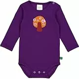 Fred's World by Green Cotton Baby Girls Vibes Rib l/s Body Base Layer, Sonic Purple, 74