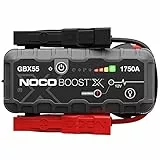 NOCO Boost X GBX55: 1750A UltraSafe Starthilfe Powerbank – 12V Lithium-Starthilfegerät & Starterkabel – Tragbarer Booster für Benziner bis 7,5L & Diesel bis 5,0L