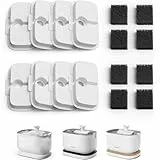 PETLIBRO Filter Katzenbrunnen 8er Pack für Dockstream Trinkbrunnen für Katze PLWF005, PLWF115, PLWF105, 4-Monats-Set PETLIBRO Trinkbrunnen Filter Ersatzfilter für Katzentrinkbrunnen