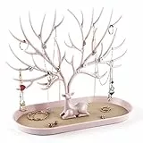 MORE&LESS Geweih Schmuck Displayständer Baum Turm hängende Aufbewahrungsstücke Ringe Ohrringe Halsketten Armbänder