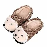 USHOBE 1 Paar Igel-Hausschuhe Niedliche Tier-Hausschuhe Fuzzy-Igel-Heimschuhe Mop-Hausschuhe Für Die Bodenreinigung Für Büro Zu Hause