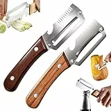 Kerlwert SchäLer, 3 In 1 Kerlwert ProfischäLer, Multifunktionaler Gemüseschäler, Zero Snag Holzschäler, Sparschäler-Universalschäler Edelstahl FüR Obst GemüSe (Color a+b)