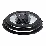 Tefal Ingenio Glasdeckel 3-tlg. Set 16/18/20 cm mit Klappgriffen, kompatibel mit Ingenio Topf und Pfannensets, stapelbar, platzsparendes Design, spülmaschinengeeignet, beschleunigt Garzeit, L98491