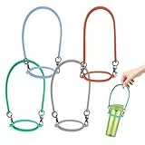 XINGSUI 4 Stück Wasserflaschen-Tragetasche, Tragegurt für Trinkflaschen, Cup Zubehör, Wasserflasche Riemen Lanyard, Abnehmbar für den Transport von Wasserbechern (Grau/Grün/Orange/Hellblau)