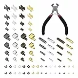 80 Stück Reißverschluss Reparaturset,Reißverschluss Stopper Mehrfarbig Reißverschluss Endstück mit Oberschneider Reißverschluss Ersatzteile für Jacken Mäntel Zelte Taschen Gepäck