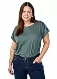 Zizzi Damen T-Shirt Große Größen Baumwolle Rundhalsausschnitt Größe Gr L Balsam Green