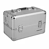 anndora Beautycase Multikoffer Visagistenkoffer Aluminium 20 Liter Silber