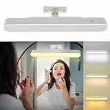 JRXH LED Schminktisch Beleuchtung, 4000mAH LED Spiegelleuchte, Spiegel Beleuchtung Licht Ohne Kabel, Abnehmbare 360°Drehung Spiegellampe