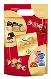 Lindt Schokolade Moments XL Beutel | 750g | Raffinierte Mischung aus feinsten LINDOR Kugeln, knackig-nussiger NUXOR Gianduja-Schokolade und knusprigen FIORETTO Pralinés | Schokoladen-Geschenk