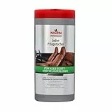 NIGRIN Leder-Pflegetücher, Reinigung, Schutz und Pflege des Fahrzeug-Innenraums, für alle Lederoberflächen, mit Bienenwachs, farbauffrischend, reißfest, im praktischen Frischepack, 30x
