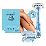 by Amazon für Damen, 5-teiliges Set Klingen Rasierer, Blau, 3 Nachfüllpackungen