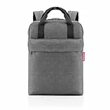 reisenthel allday backpack M iso twist silver - vielseitiger Tages-Rucksack, Hangepäck, für Arbeitsweg, Shoppingtour oder City-Trip