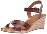 Amazon Essentials Damen Espadrille-Sandale mit Keilabsatz, Braun, 41 EU