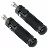 OTOTEC 1 Paar Klappbare Fußrasten für Motorräder Und Fahrräder Aluminiumlegierung 116 X 23 Mm für Motorräder Und Fahrräder (schwarz)